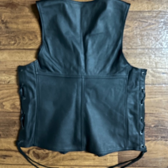Harley-Davidson • Large • Cowhide Leather • Men’s • Black • 4 Patches • Vest - Picture 13 of 15